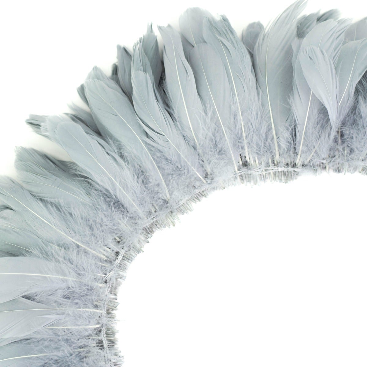 Goose Nagorie Dyed Feathers -Silver - Feathers