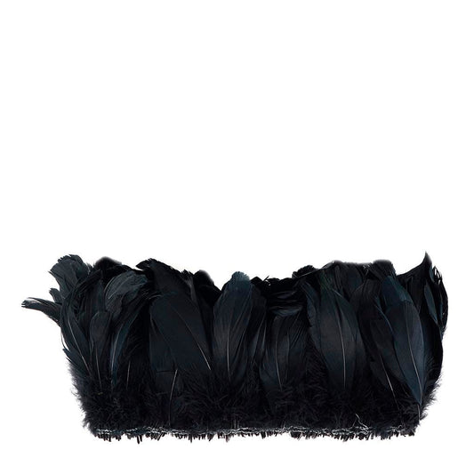 Goose Nagorie Feathers Dyed - Black - Feathers