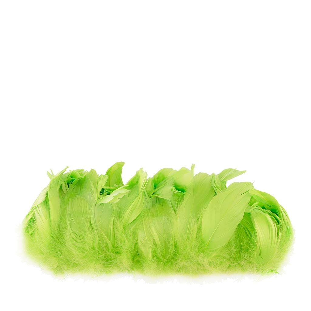 Goose Nagorie Feathers Dyed - Lime - Feathers