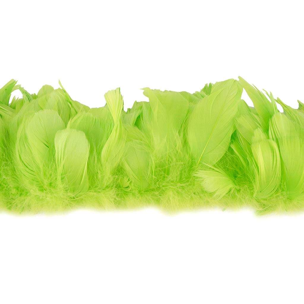 Goose Nagorie Feathers Dyed - Lime - Feathers