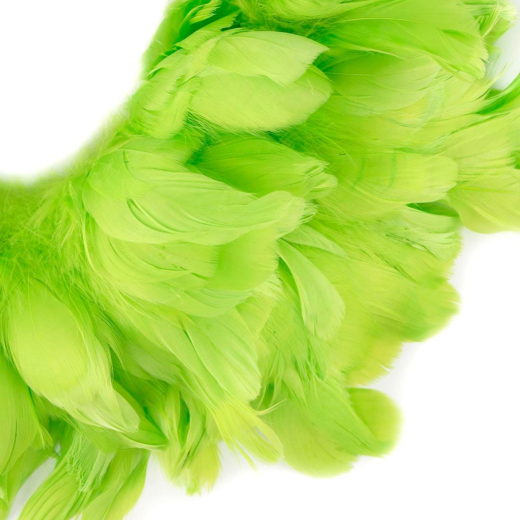 Goose Nagorie Feathers Dyed - Lime - Feathers