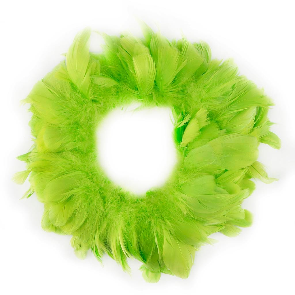 Goose Nagorie Feathers Dyed - Lime - Feathers