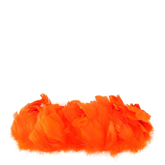 Goose Nagorie Feathers Dyed - Orange - Feathers