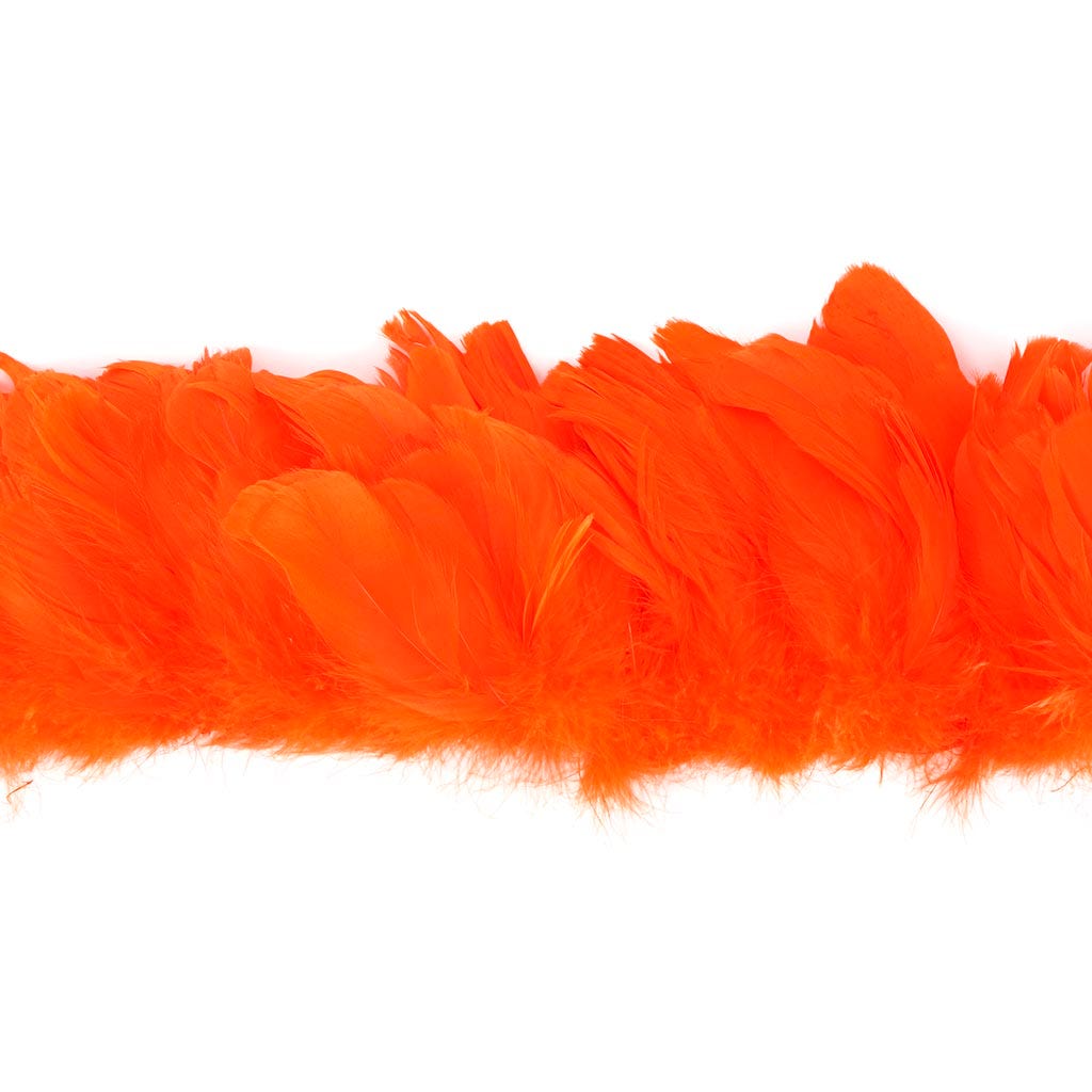 Goose Nagorie Feathers Dyed - Orange - Feathers