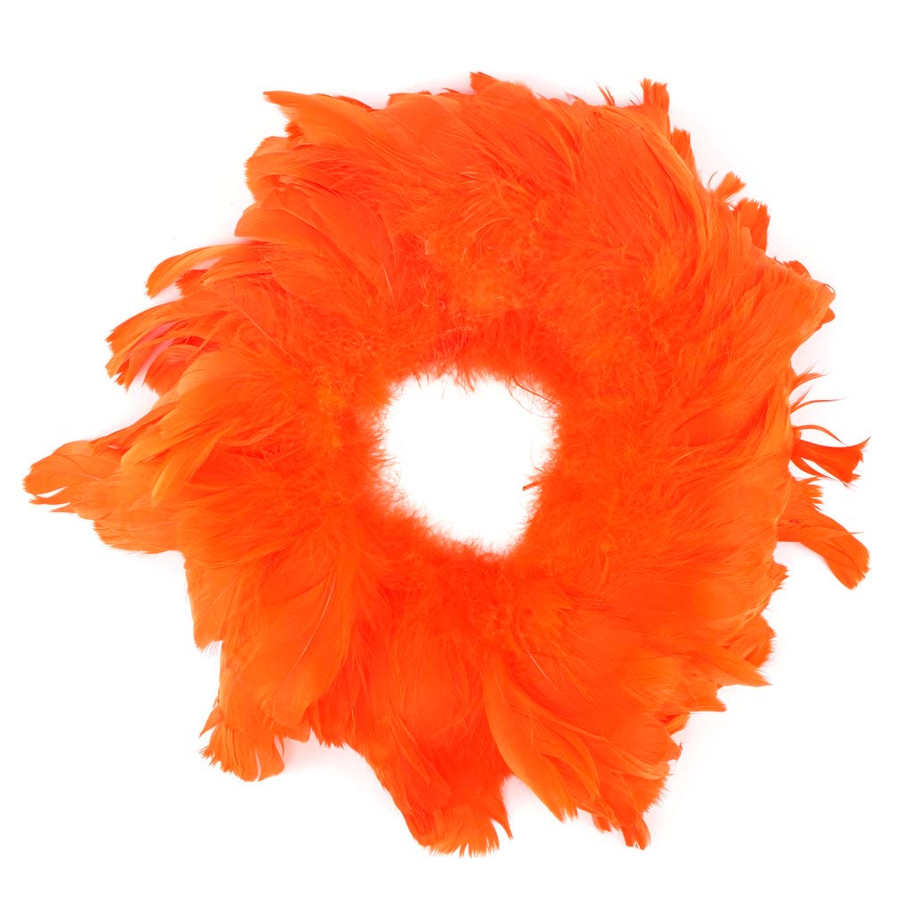 Goose Nagorie Feathers Dyed - Orange - Feathers