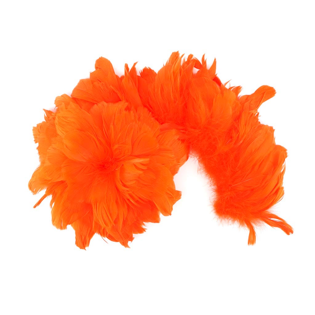 Goose Nagorie Feathers Dyed - Orange - Feathers