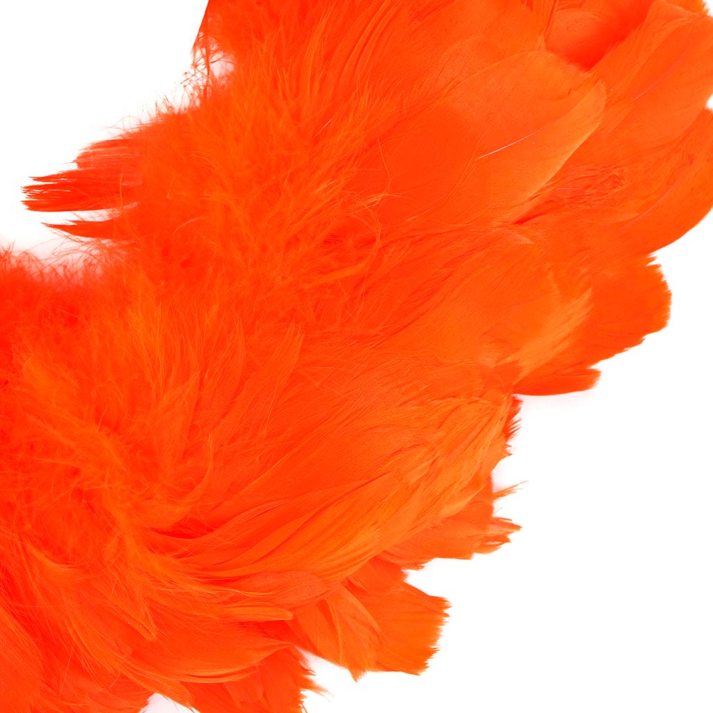 Goose Nagorie Feathers Dyed - Orange - Feathers