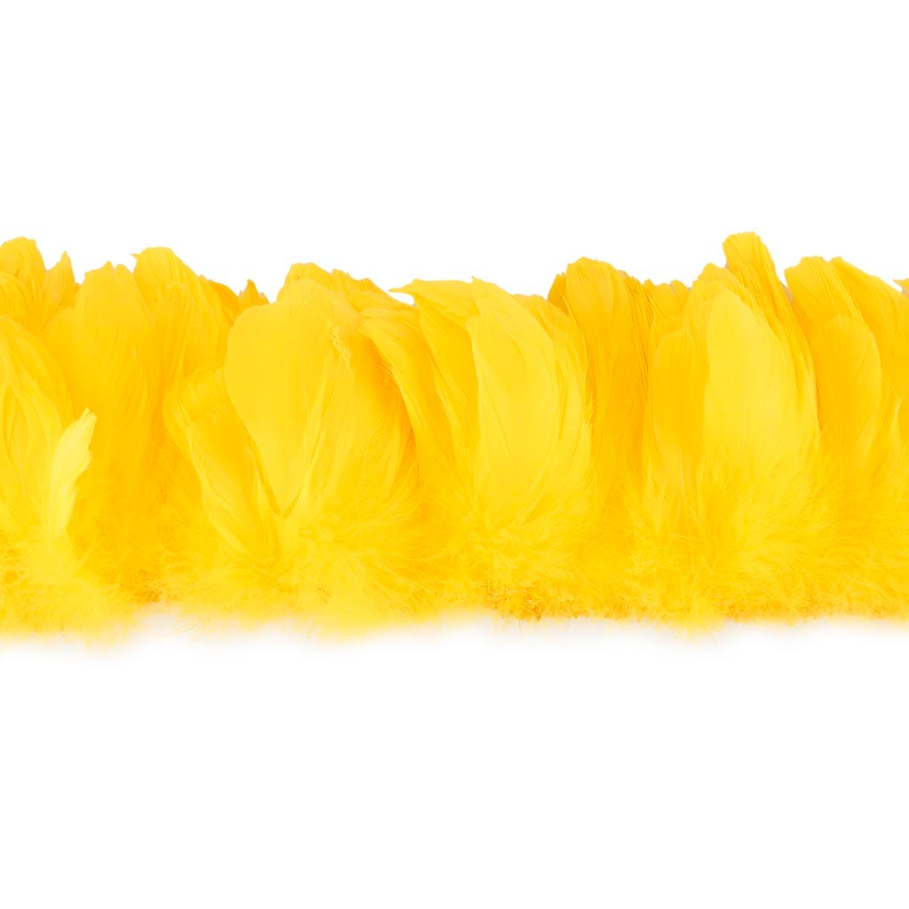 Goose Nagorie Feathers Dyed - Yellow - Feathers