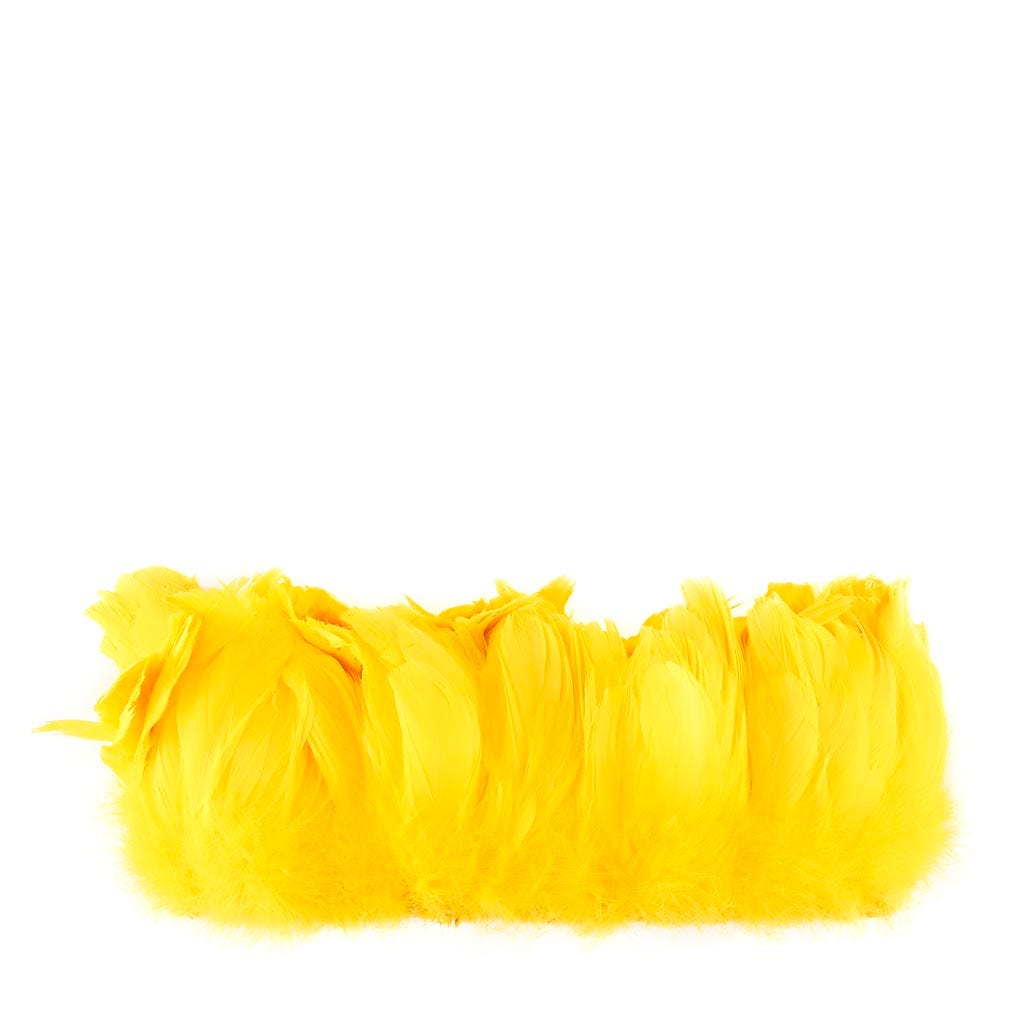 Goose Nagorie Feathers Dyed - Yellow - Feathers