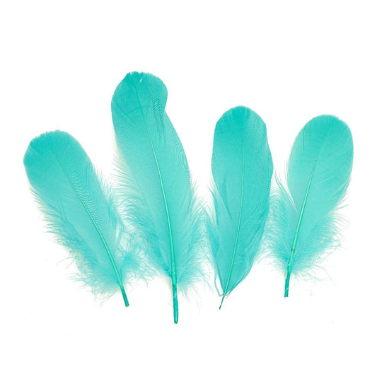 Goose Pallet Feathers 6-8’’ - 12 pc - Aquamarine - Feathers