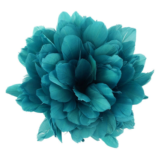 Goose Parried Pallets Dyed 0.50YD Aquamarine - Feathers