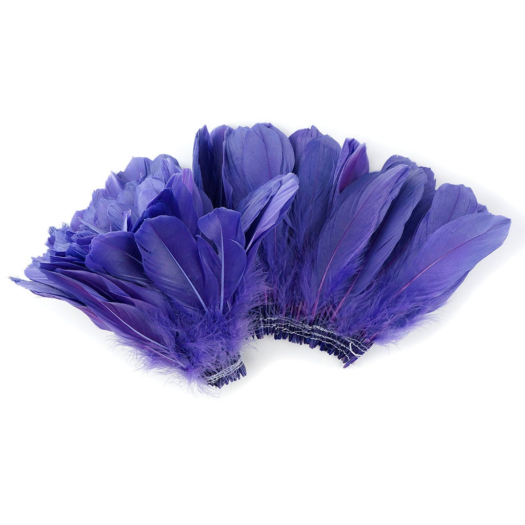 Goose Parried Pallets Dyed 0.50YD Lavender - Feathers