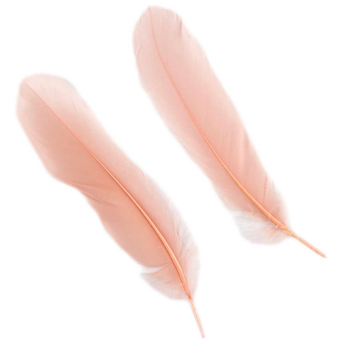 Goose Satinette Feathers Dyed - CHAMPAGNE - 1/4 lb