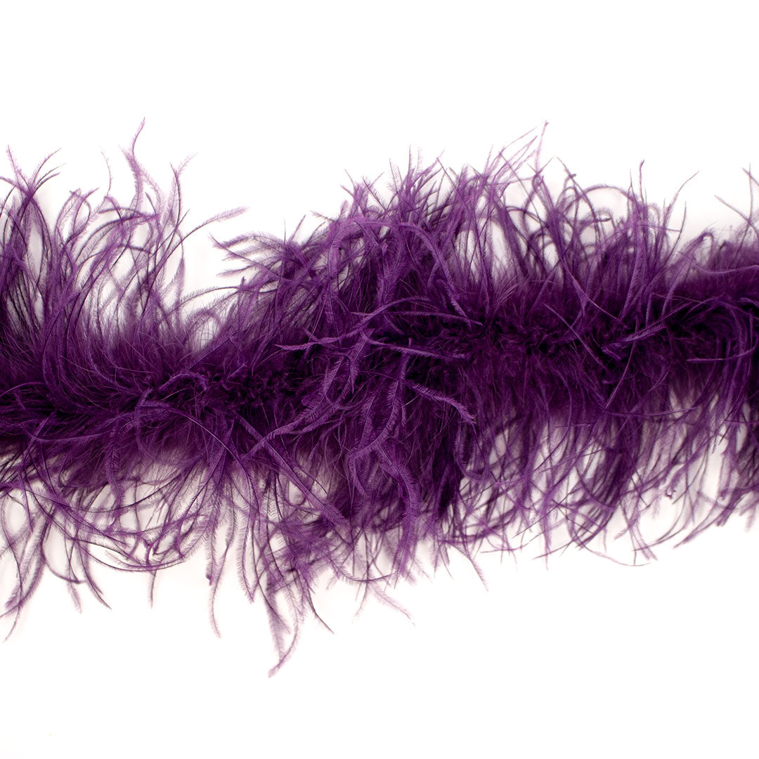 Grape Purple 2 Ply Ostrich Feather Boa