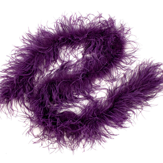 Grape Purple 2 Ply Ostrich Feather Boa