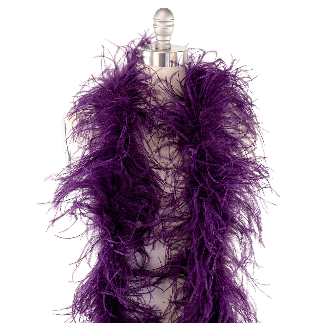 Grape Purple 2 Ply Ostrich Feather Boa