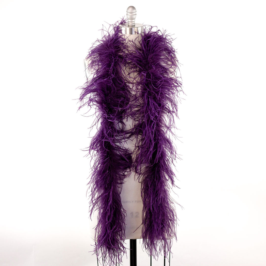 Grape Purple 2 Ply Ostrich Feather Boa