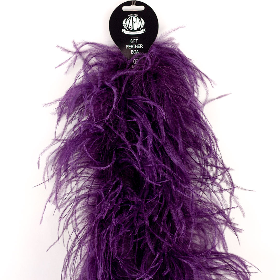 Grape Purple 2 Ply Ostrich Feather Boa