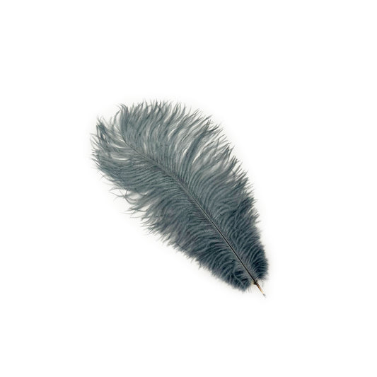Ostrich Feathers 9-12" Drabs - Gun Metal Grey