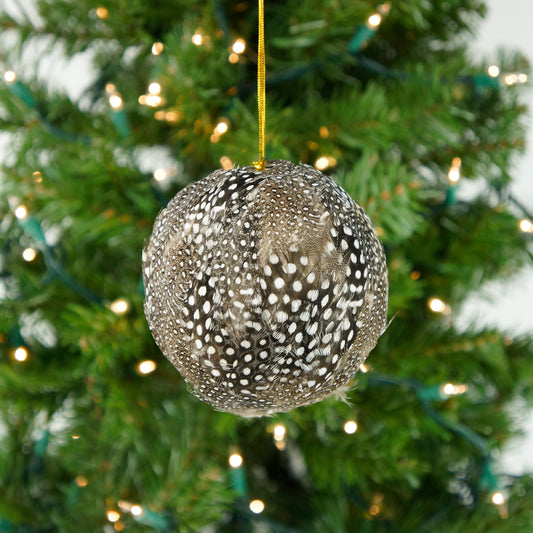 Guinea Feather Ornament - Natural - Feathers