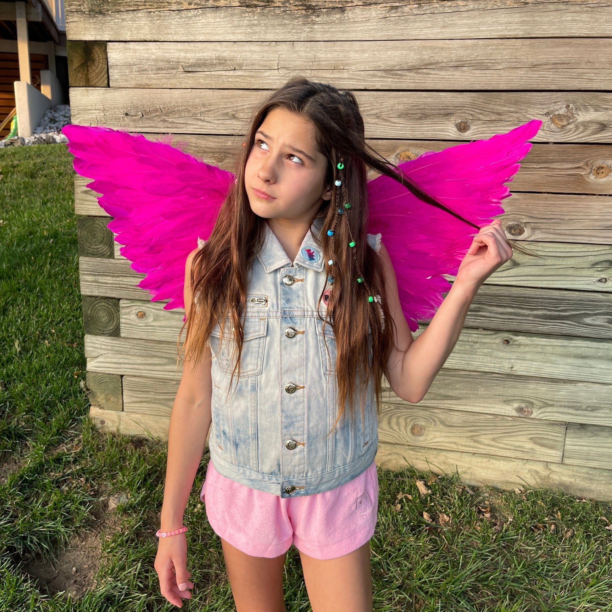 Hot Pink Fairy Wings - Feather Wings