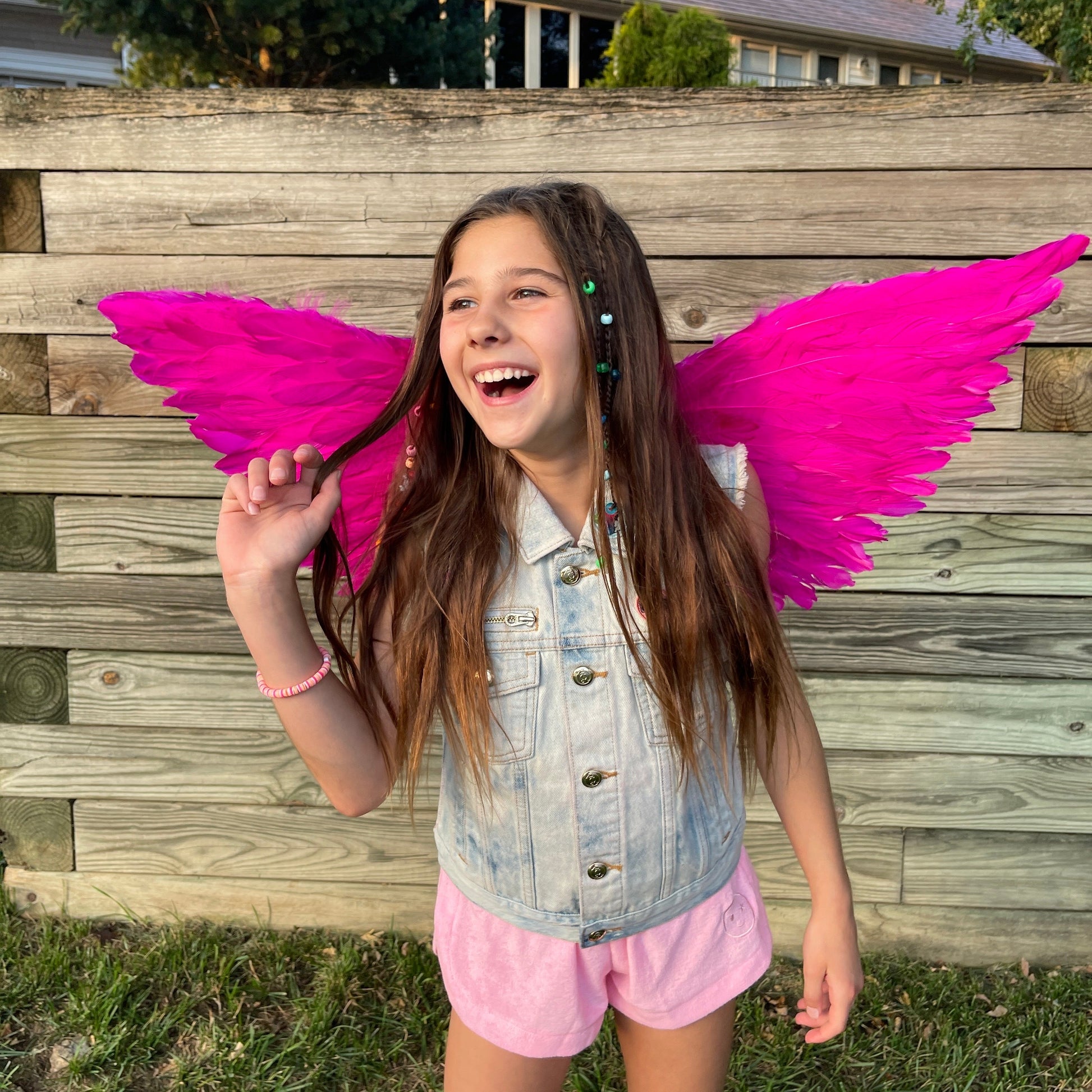 Hot Pink Fairy Wings - Feather Wings