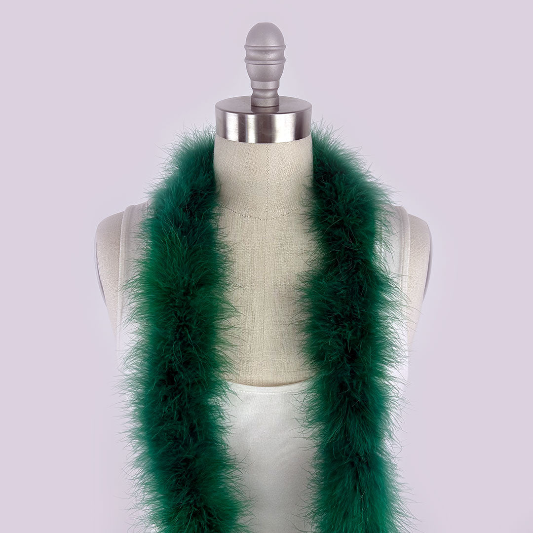 Full Marabou Feather Boa - Hunter Green