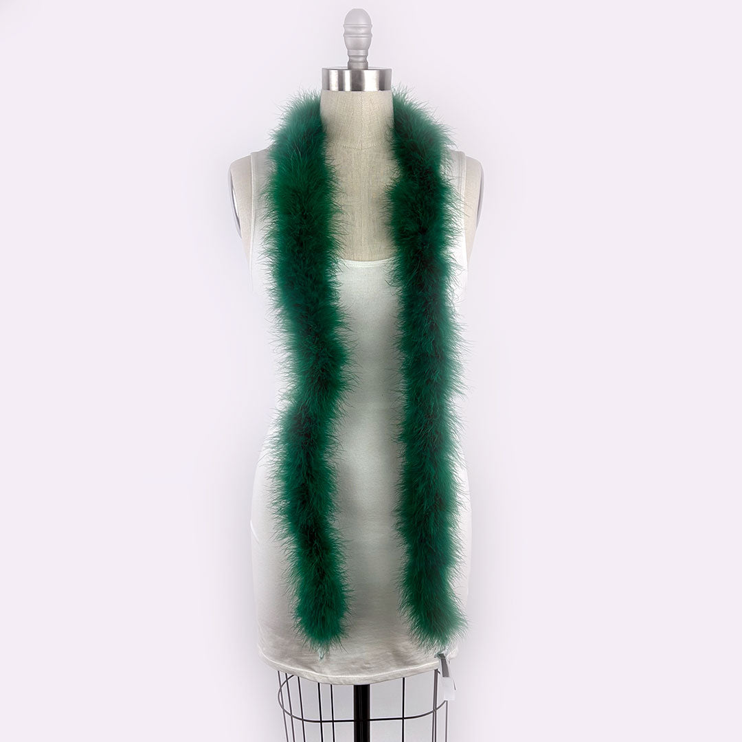 Full Marabou Feather Boa - Hunter Green