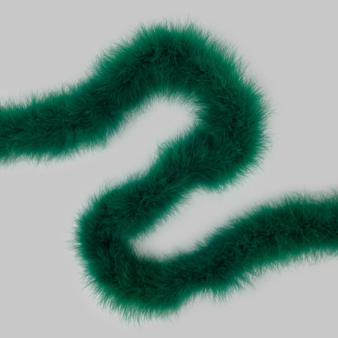 Full Marabou Feather Boa - Hunter Green