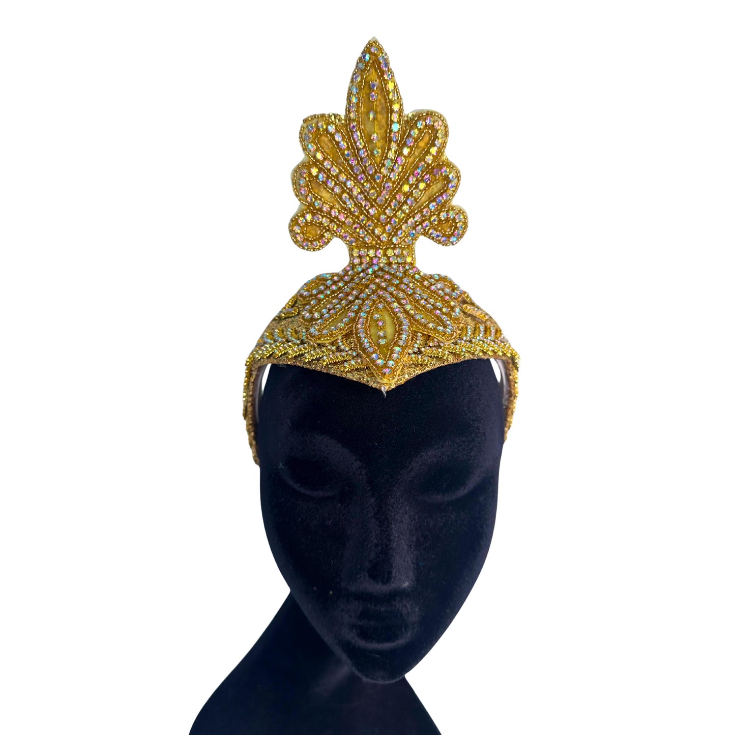 Ginger Showgirl Teal Feather Headpiece