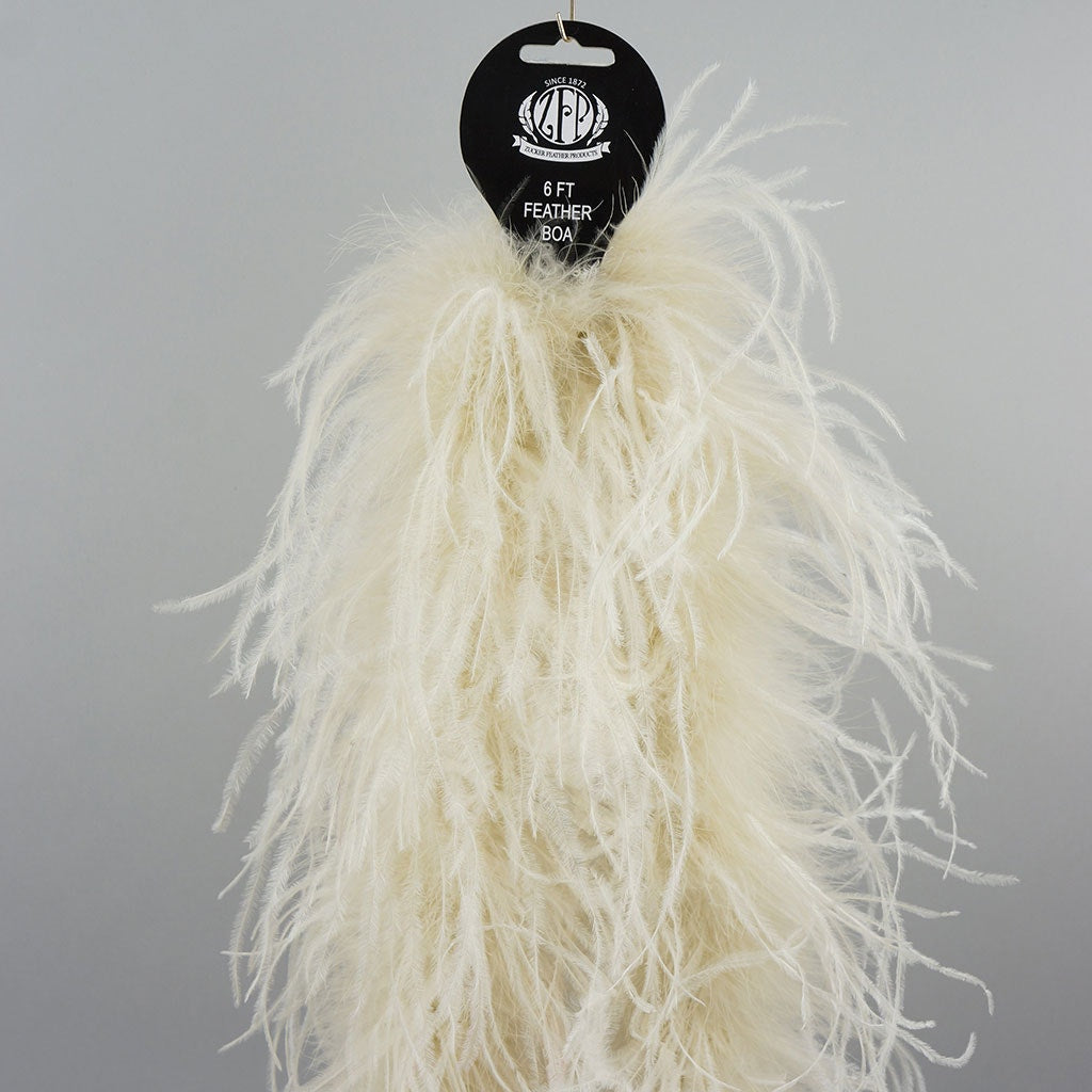 Ivory 2 Ply Ostrich Feather Boa - Ostrich Boa