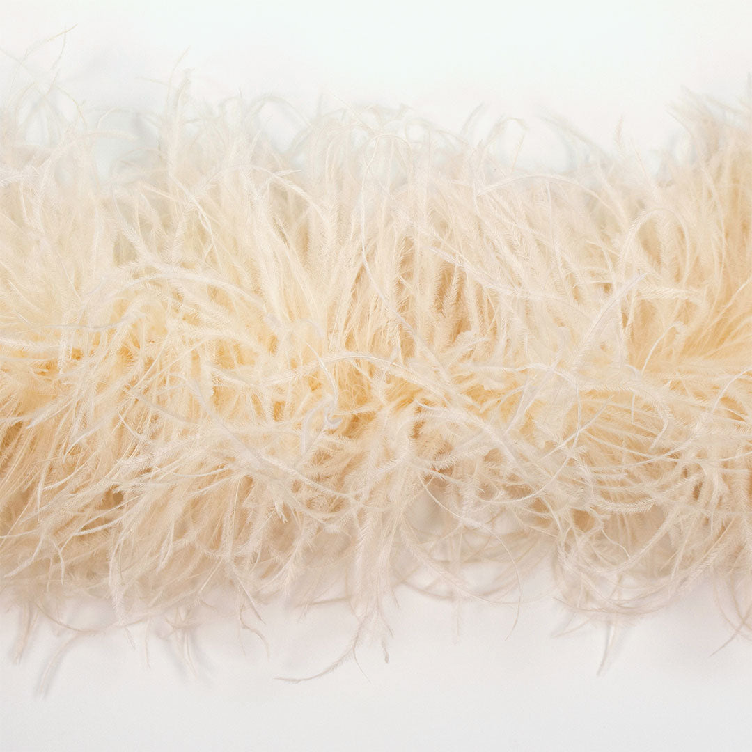 Ivory 6 Ply Ostrich Feather Boa