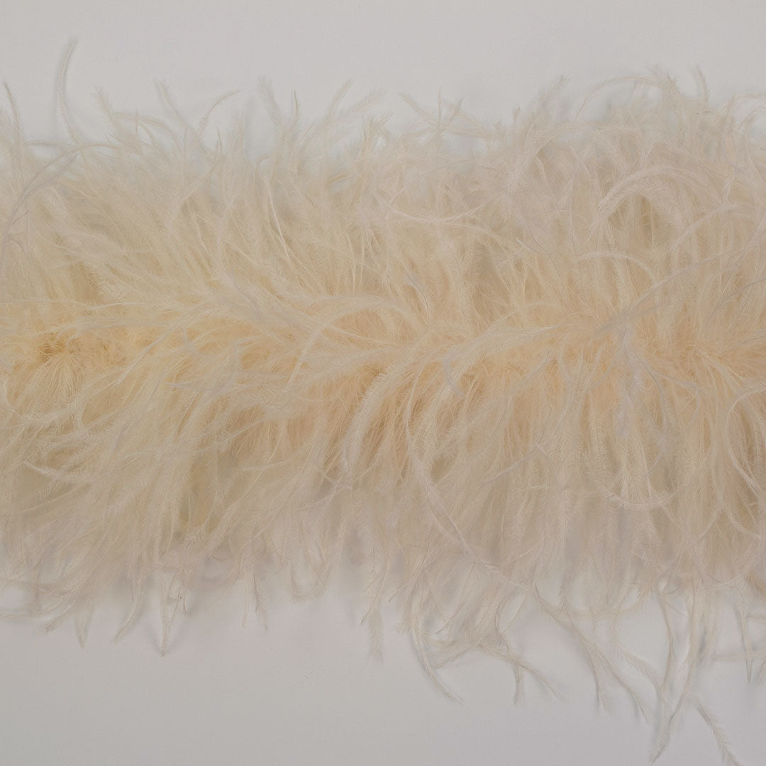 Ivory 4 Ply Ostrich Feather Boa