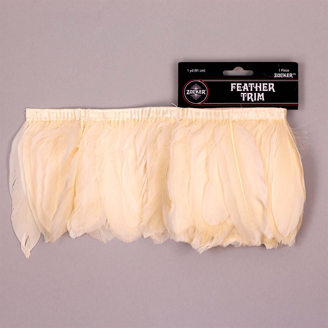 Goose Pallets Parried Fringe With Bias 6 inch   1yd Bolt --Ivory