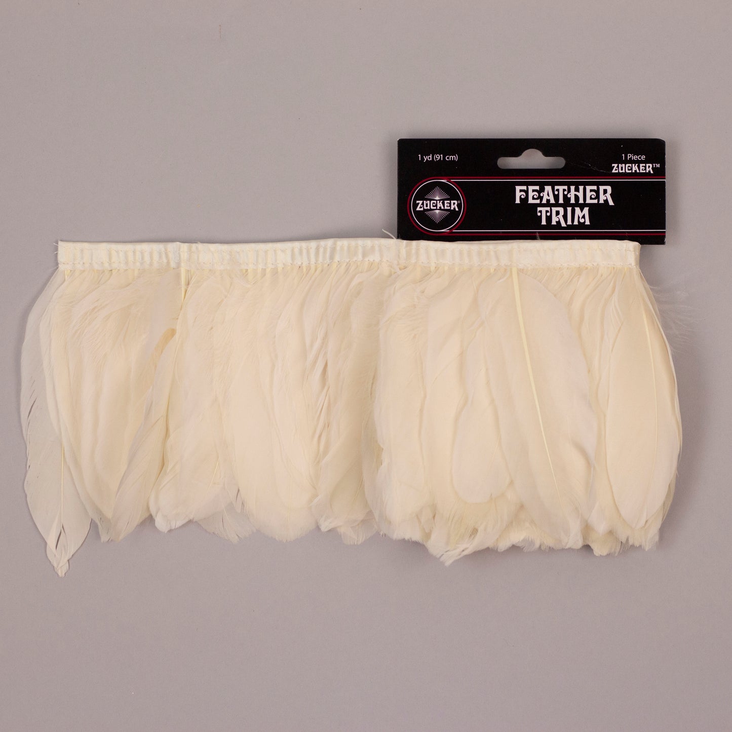 Goose Pallets Parried Fringe With Bias 6 inch   1yd Bolt --Ivory