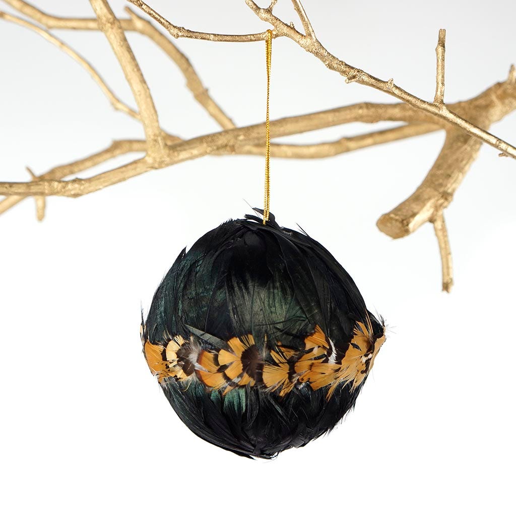 Lady Amherst Pheasant Ornament 4’’ - Natural - Feathers