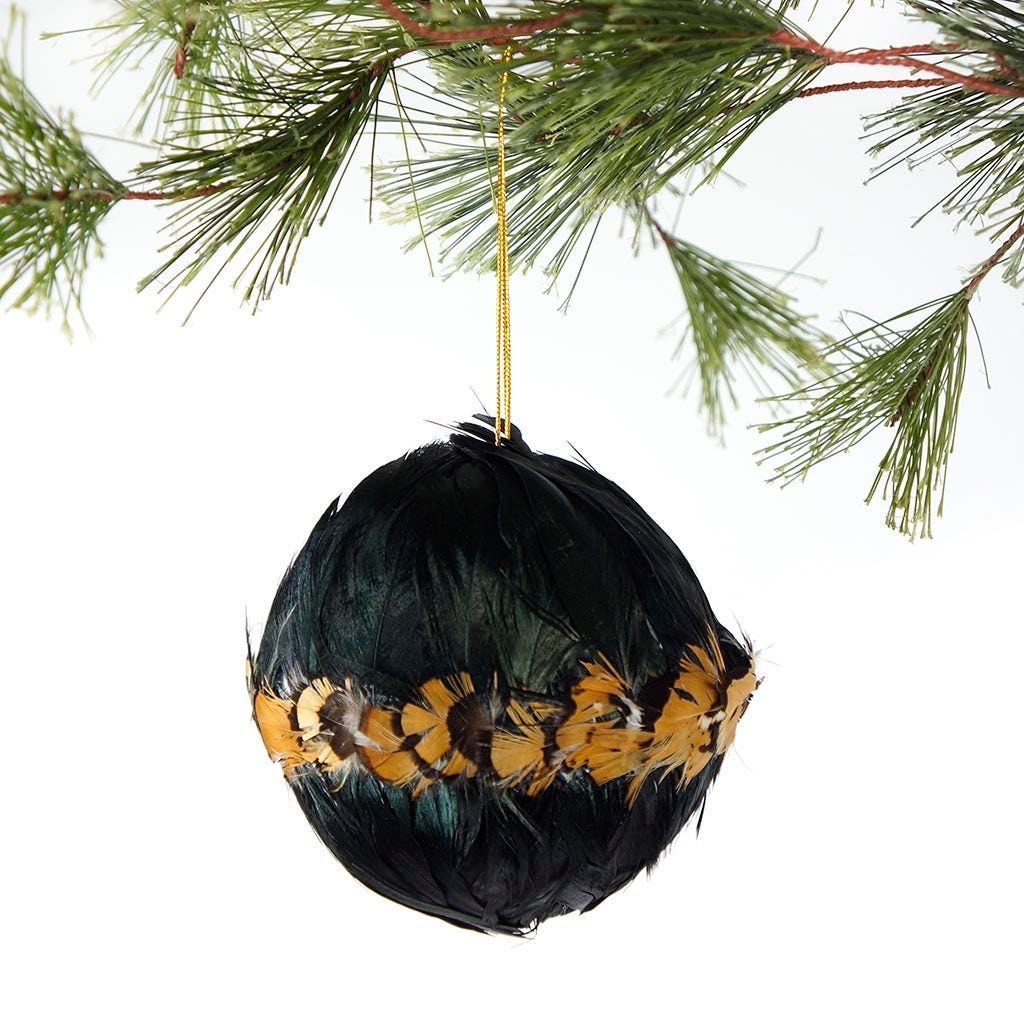 Lady Amherst Pheasant Ornament 4’’ - Natural - Feathers