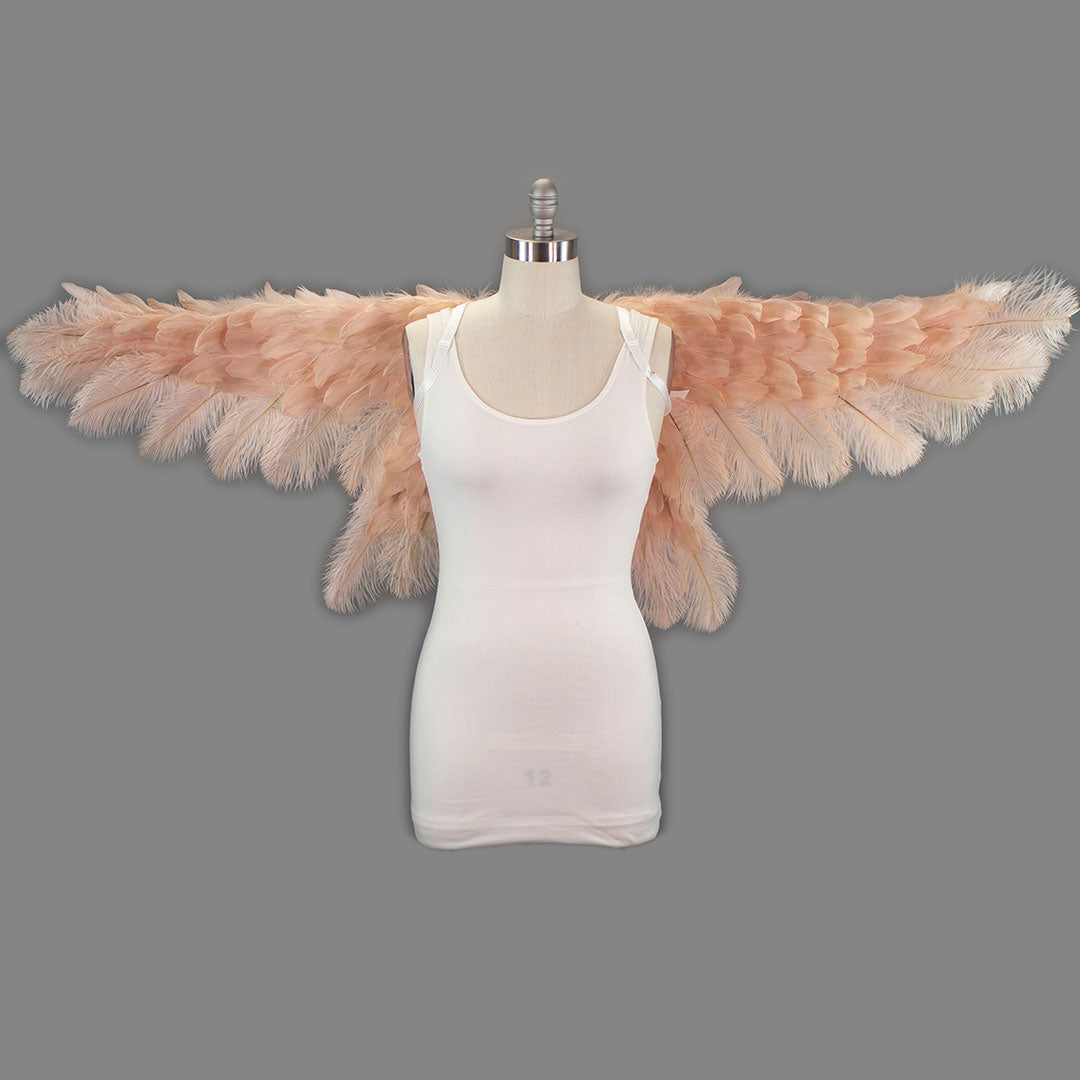 Large Angel Wings 64’’X 25’’ - Champagne - Feather Wings