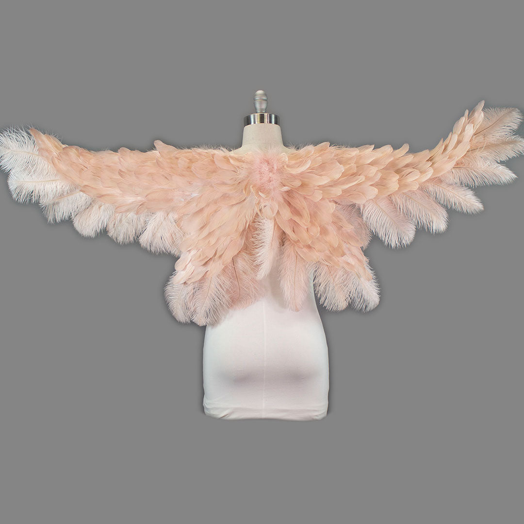 Large Angel Wings 64’’X 25’’ - Champagne - Feather Wings