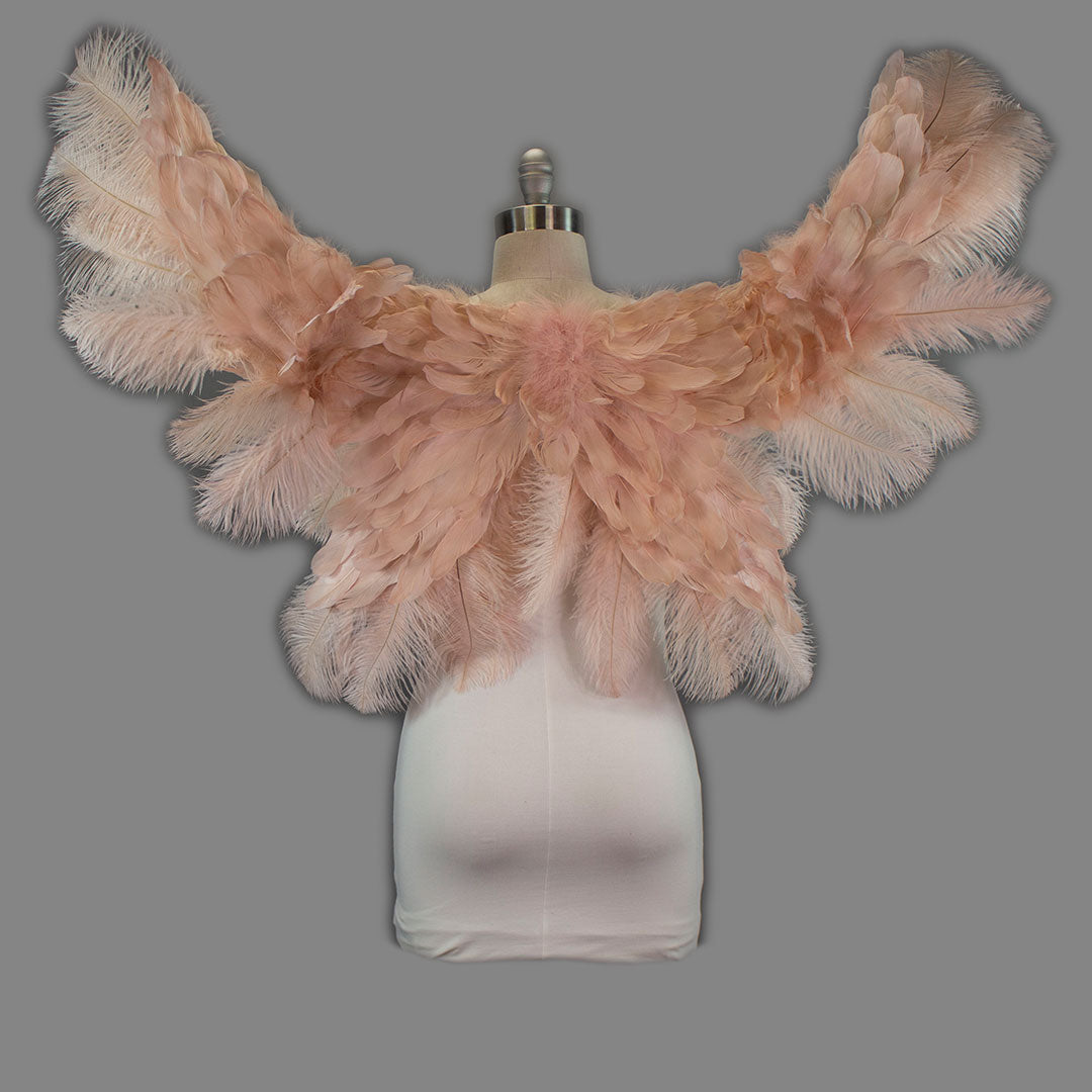 Large Angel Wings 64’’X 25’’ - Champagne - Feather Wings