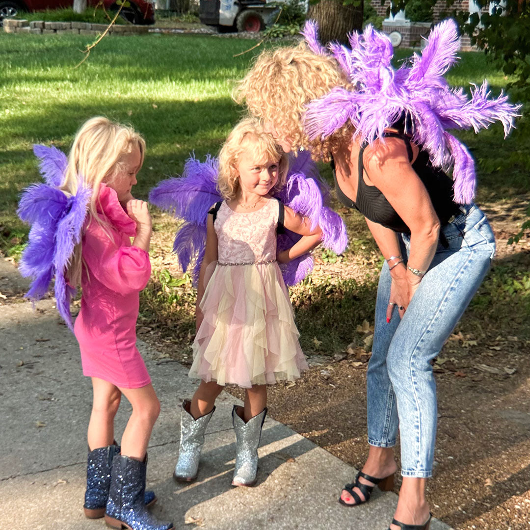 Large Ostrich Feather Wings - Lavender - Feathers