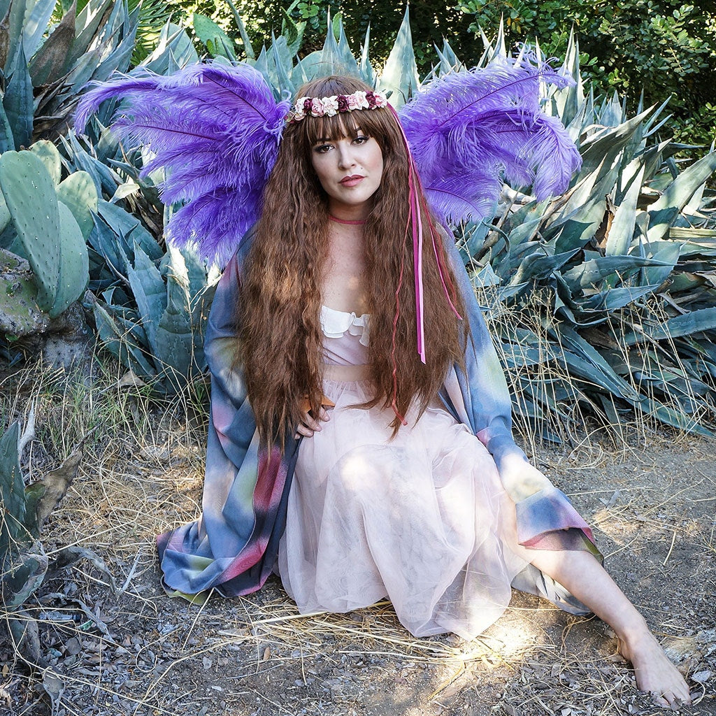 Large Ostrich Feather Wings - Lavender - Feathers