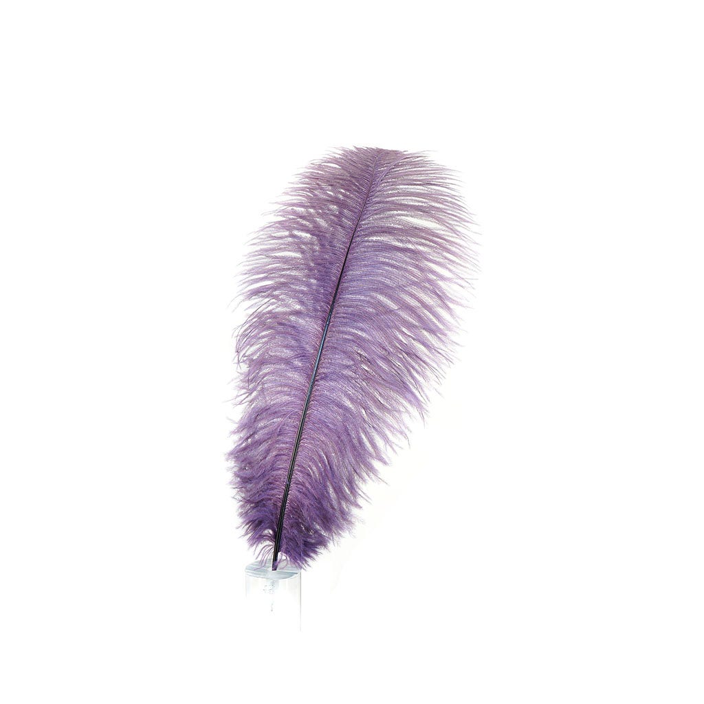 Large Ostrich Feathers - 17’’ + Drabs - Amethyst - 1 piece - Ostrich Feathers