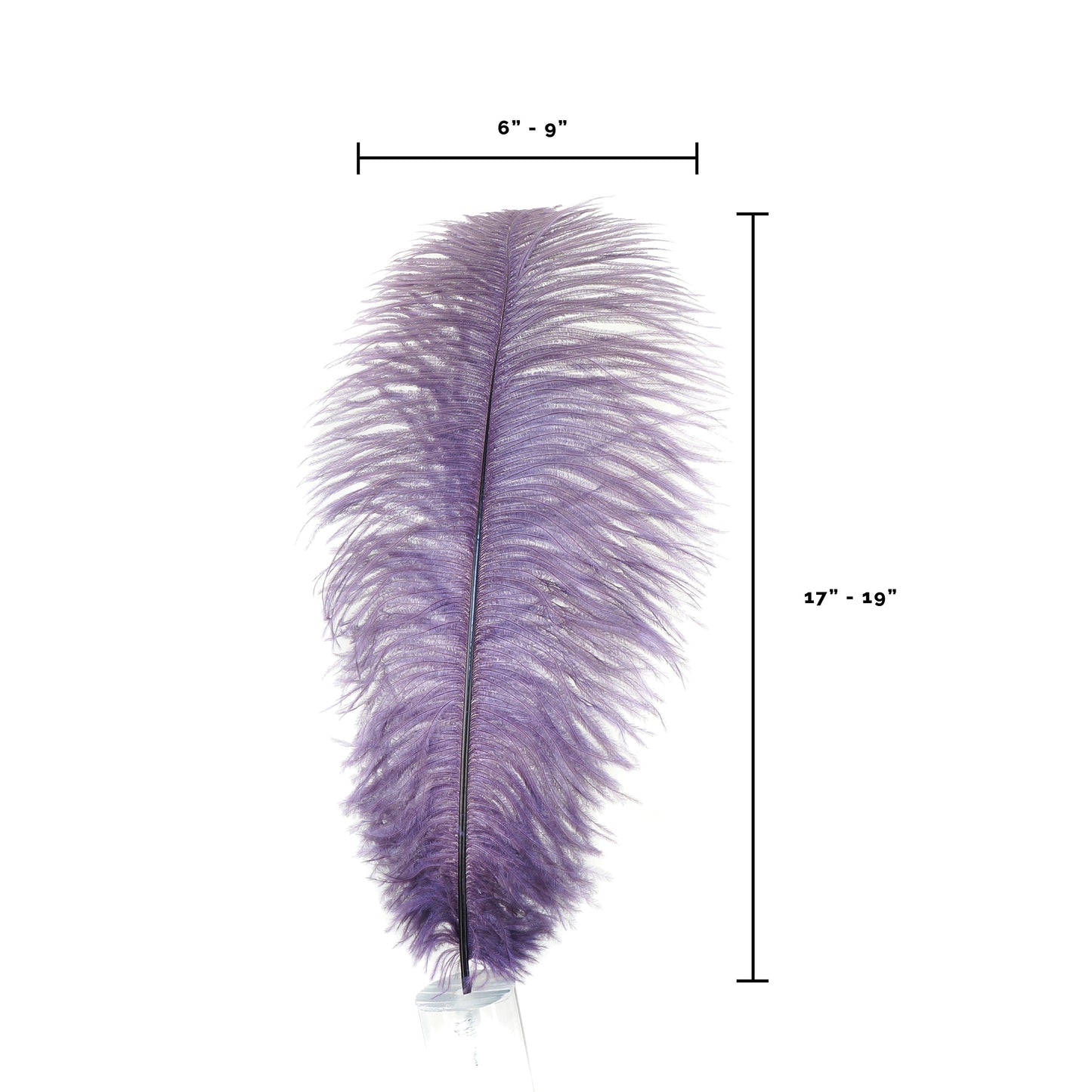 Large Ostrich Feathers - 17’’ + Drabs - Amethyst - Ostrich Feathers