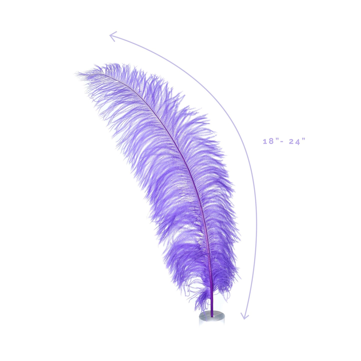 Large Ostrich Feathers - 18-24’’ Spads - Lavender - Ostrich Feathers