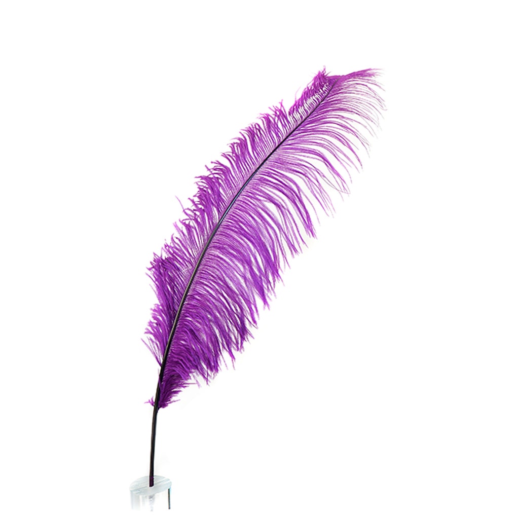 Large Ostrich Feathers - 18-24’’ Spads - Purple - 1 piece - Ostrich Feathers