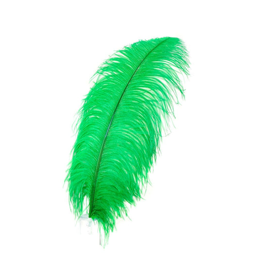 Large Ostrich Feathers - 20-25’’ Prime Femina Plumes - Kelly - Ostrich Feathers