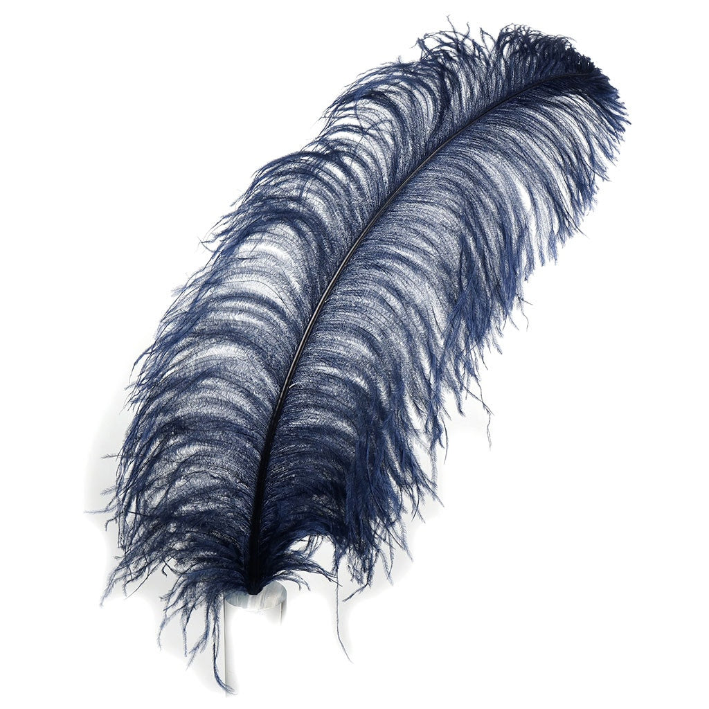 Large Ostrich Feathers - 20-25’’ Prime Femina Plumes - Navy - 1 piece - Ostrich Feathers