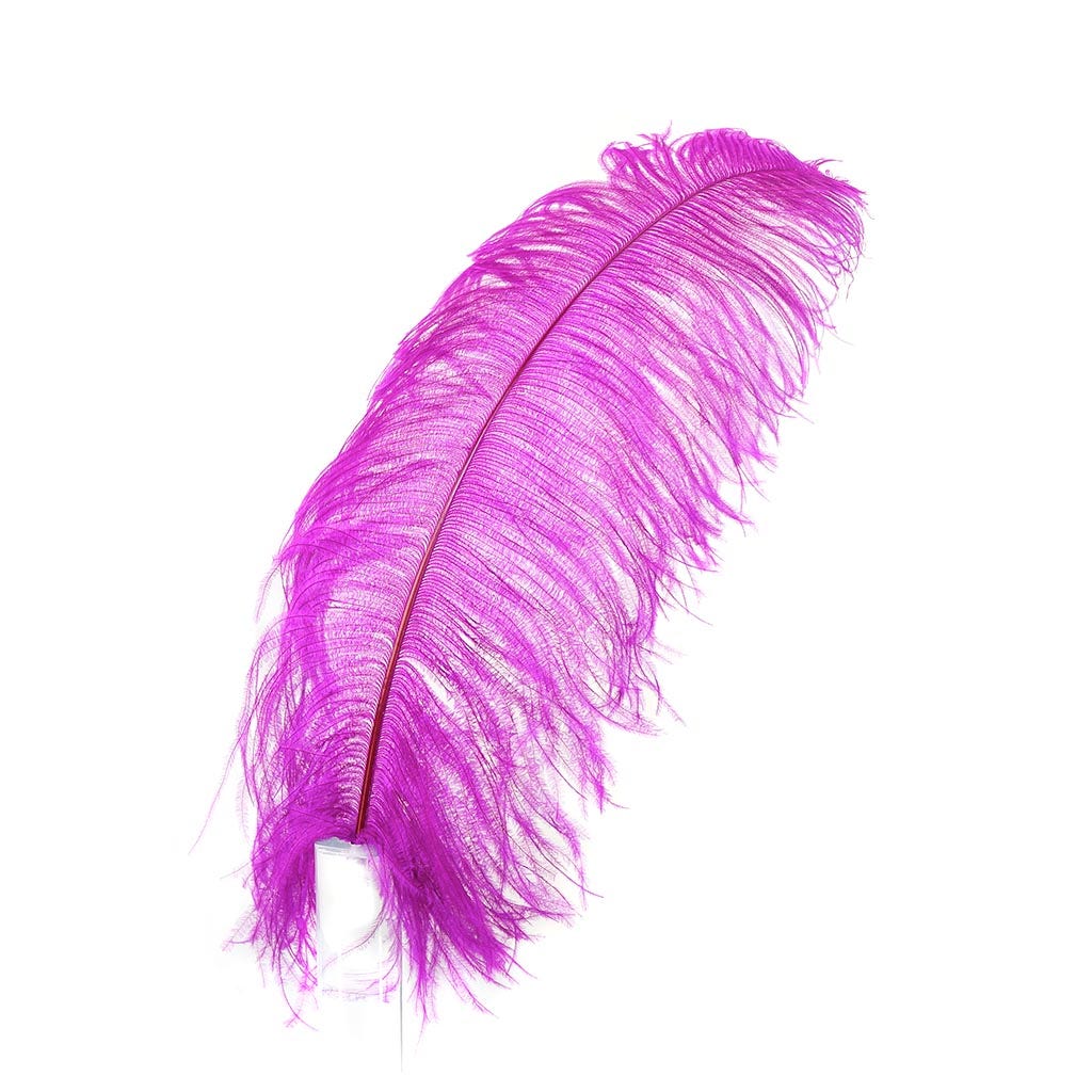 Large Ostrich Feathers - 20-25’’ Prime Femina Plumes - Very Berry - 1 piece - Ostrich Feathers