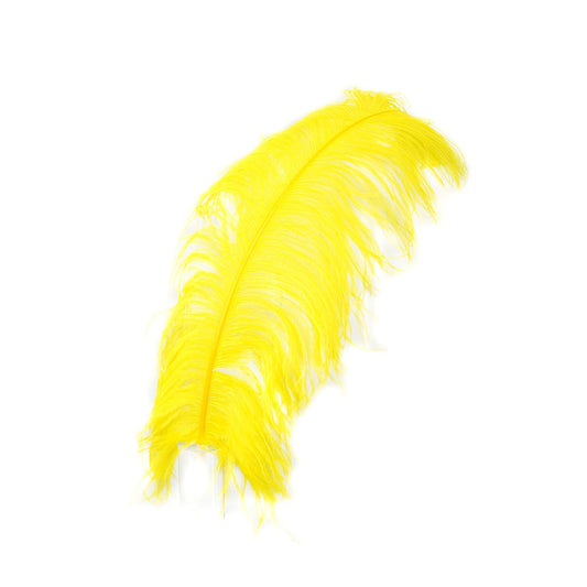 Large Ostrich Feathers - 20-25’’ Prime Femina Plumes - Yellow - Ostrich Feathers